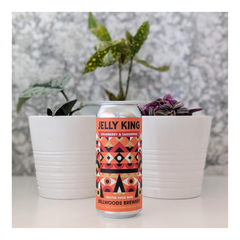 Jelly King Cranberry & Tangerine Sour by Bellwoods Brewery, beer label
