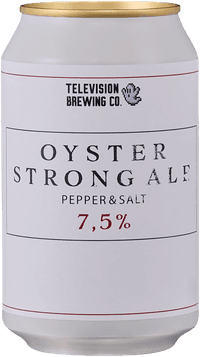 Oyster Strong Ale by Television Brewing Co, beer label