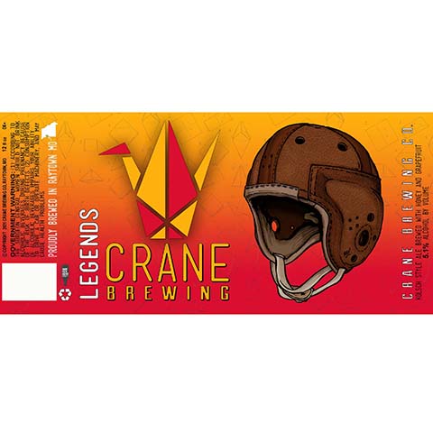 Crane Brewing Legends by Crane Brewing Company, beer label