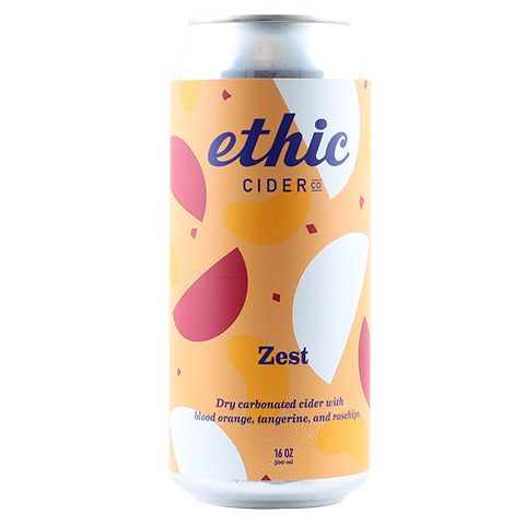 Ethic Zest Cider by Ethic Ciders, beer label