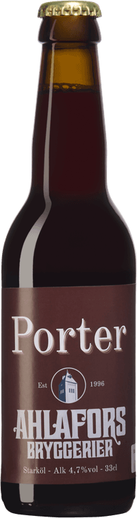 Porter by Ahlafors Bryggerier, beer label