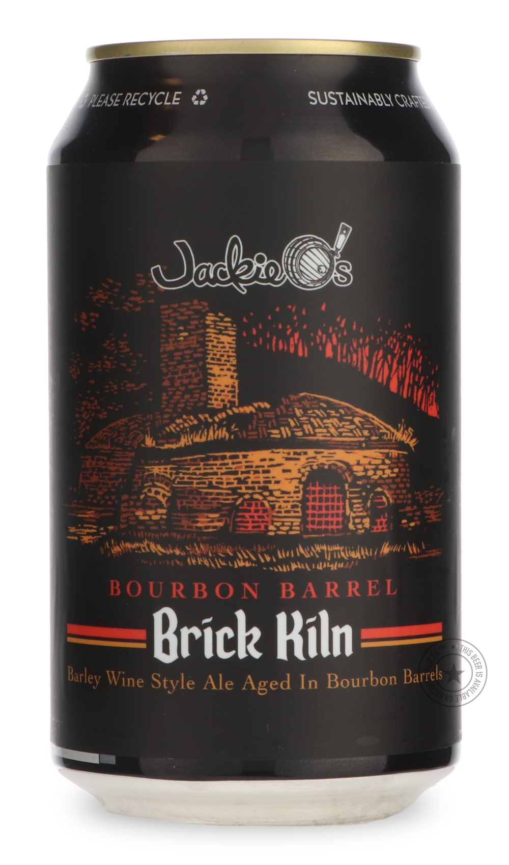 Bourbon Barrel Brick Kiln by Jackie O's Brewery, beer label
