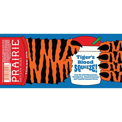 Prairie Tiger's Blood Squeeze! Sour Ale by Prairie Artisan Ales, beer label