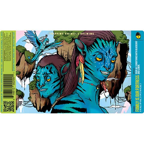 Tripping Animals Family Is Our Fortress Sour Ale by Tripping Animals Brewing Co., beer label