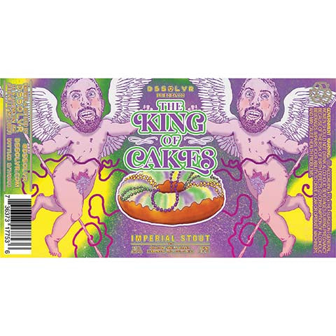 DSSOLVR The King of Cakes Imperial Stout by DSSOLVR, beer label