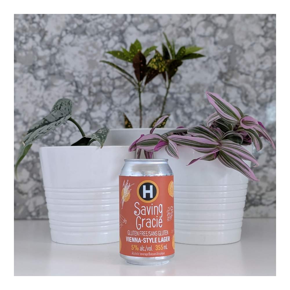 Saving Gracie Gluten-Free Vienna-Style Lager by Hinterland Brewery, beer label