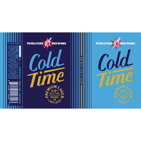 Revolution Cold Time Lager by Revolution Beer LLC, beer label