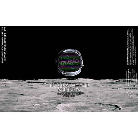Gusto Interstellar Shores English Porter by Gusto Brewing Co., beer label