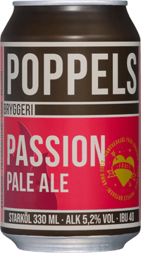 Poppels Passion Pale Ale by Poppels Bryggeri, beer label