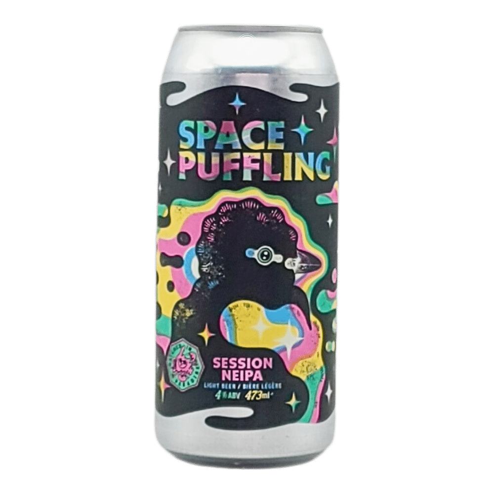 Space Puffling Hazy Pale Ale by Banished Brewing Limited, beer label