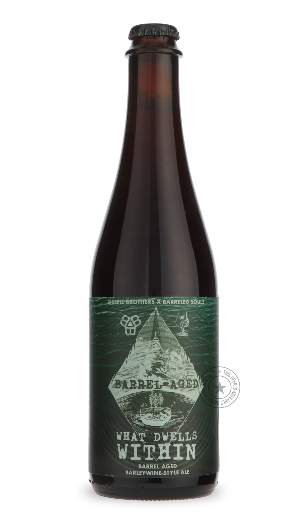 Barrel-Aged What Dwells Within (2025) / Barreled Souls by Bissell Brothers Brewing Company, beer label