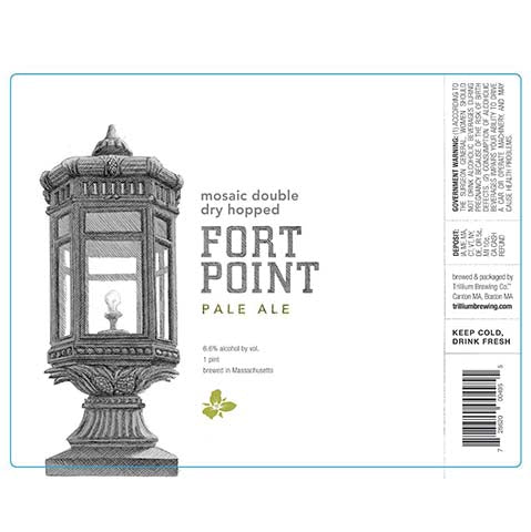 Trillium Mosaic DDH Fort Point Pale Ale by Trillium Brewing, beer label