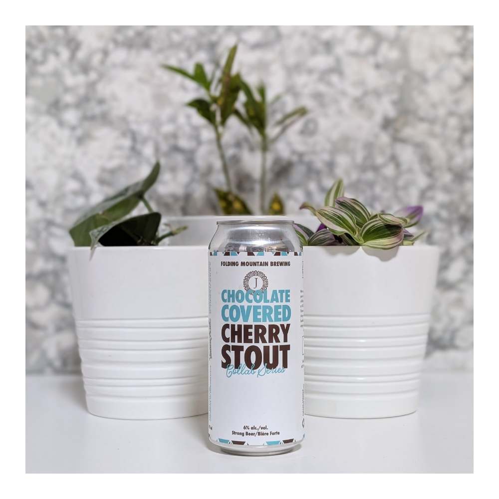 Chocolate Covered Cherry Stout by Folding Mountain Brewing, beer label