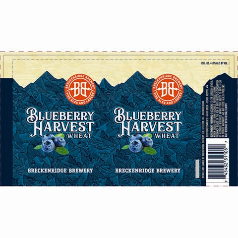 Breckenridge Blueberry Harvest Wheat by Breckenridge Brewery, beer label