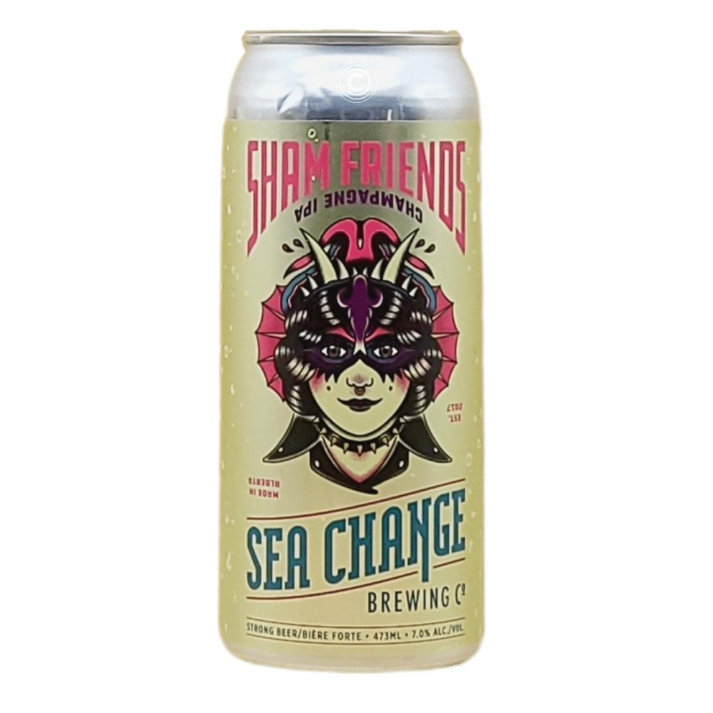 Sham Friends - Champagne IPA by Sea Change Brewing Co., beer label