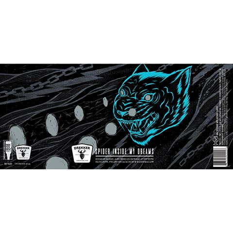 Drekker Spider Inside My Dreams Imperial Stout by Drekker Brewing Company, beer label