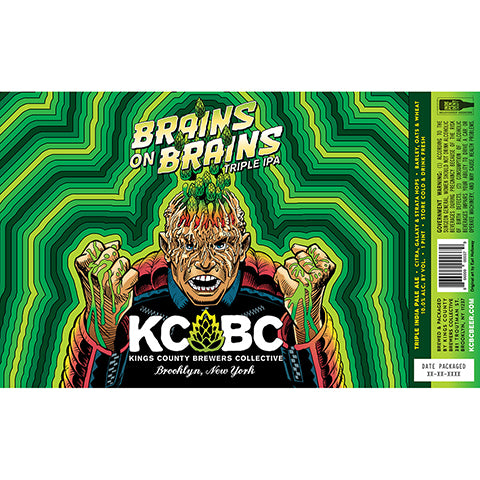 Kings County Brewers Collective Brains On Brains TIPA by Kings County Brewers Collective, beer label