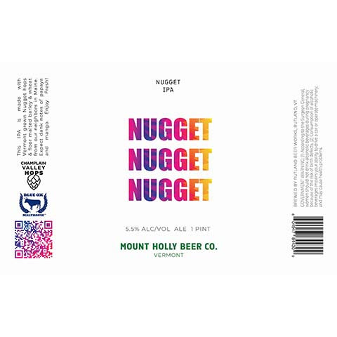 Mount Holly Nugget Nugget Nugget Nugget IPA by Mount Holly Beer Co., beer label