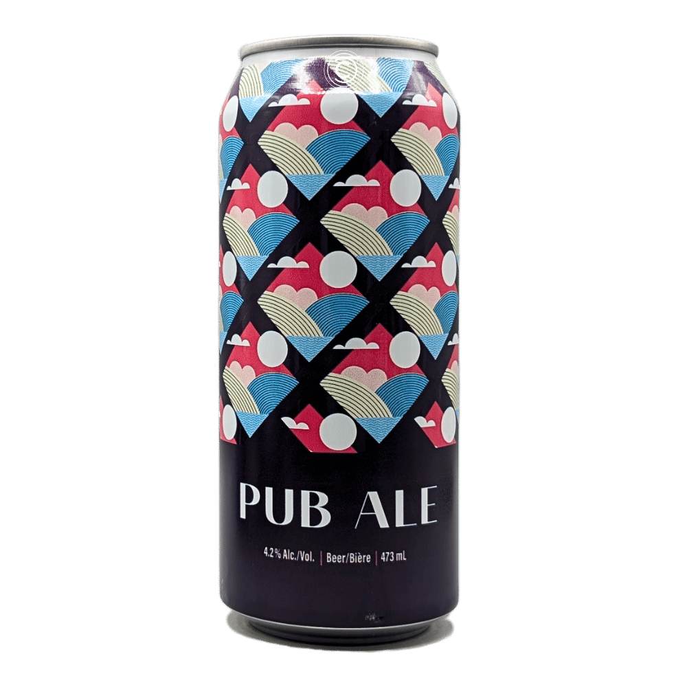 Brewing Pub Ale by Blindman Brewery, beer label