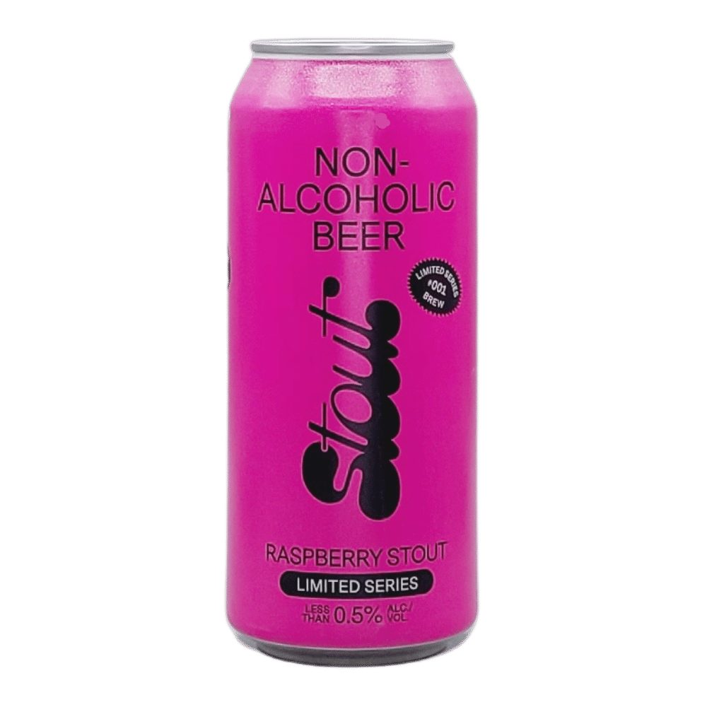 Raspberry Stout Non-Alcoholic by Biere Sans Alcool, beer label