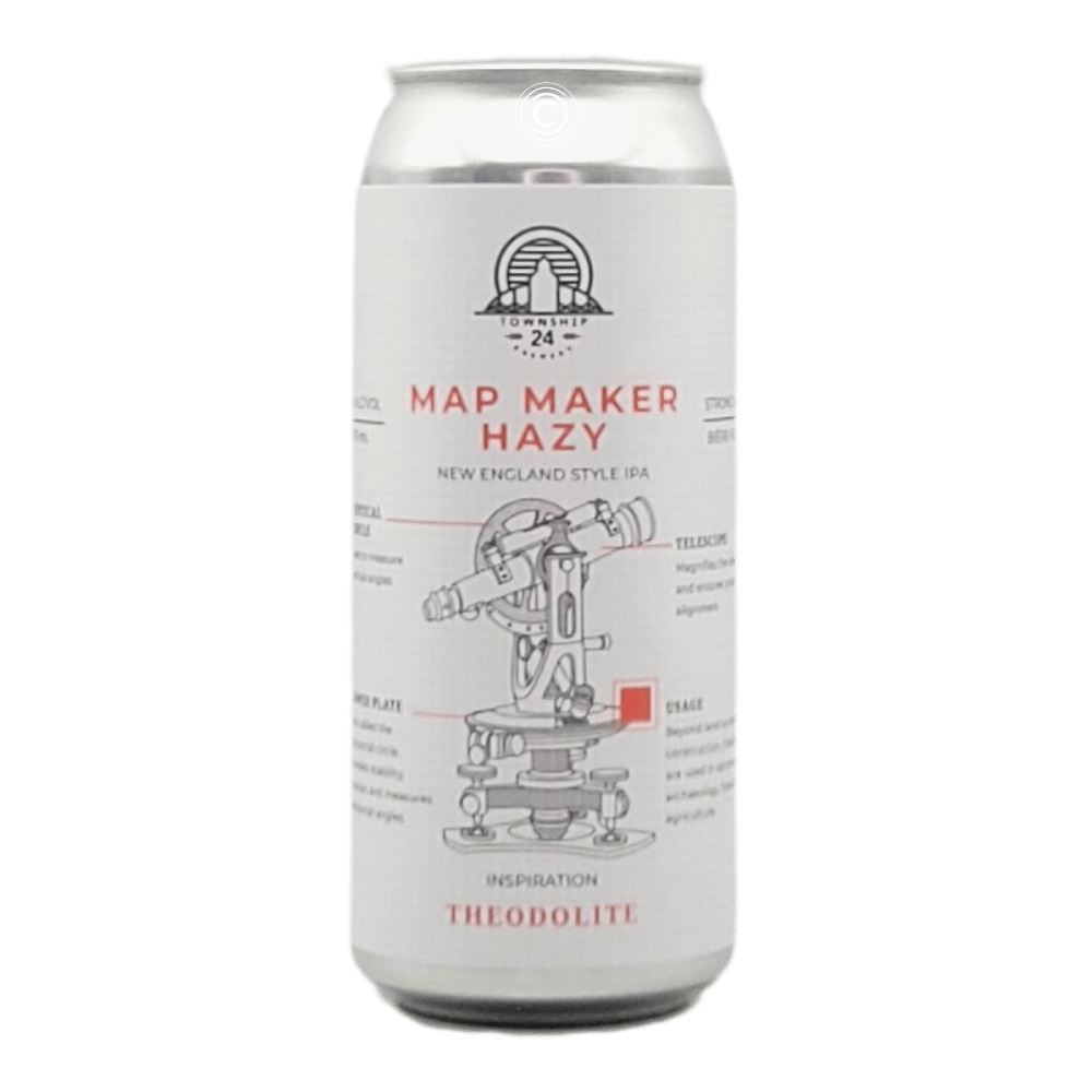 Map Maker Hazy IPA by Township 24 Brewery, beer label