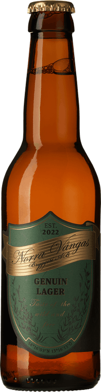 Norra Vångas Bryggeri Genuin by Krönleins, beer label