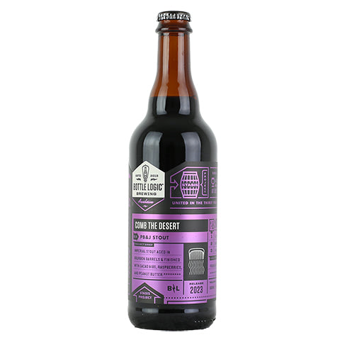 Bottle Logic Comb the Desert Imperial Stout by Bottle Logic Brewing, beer label
