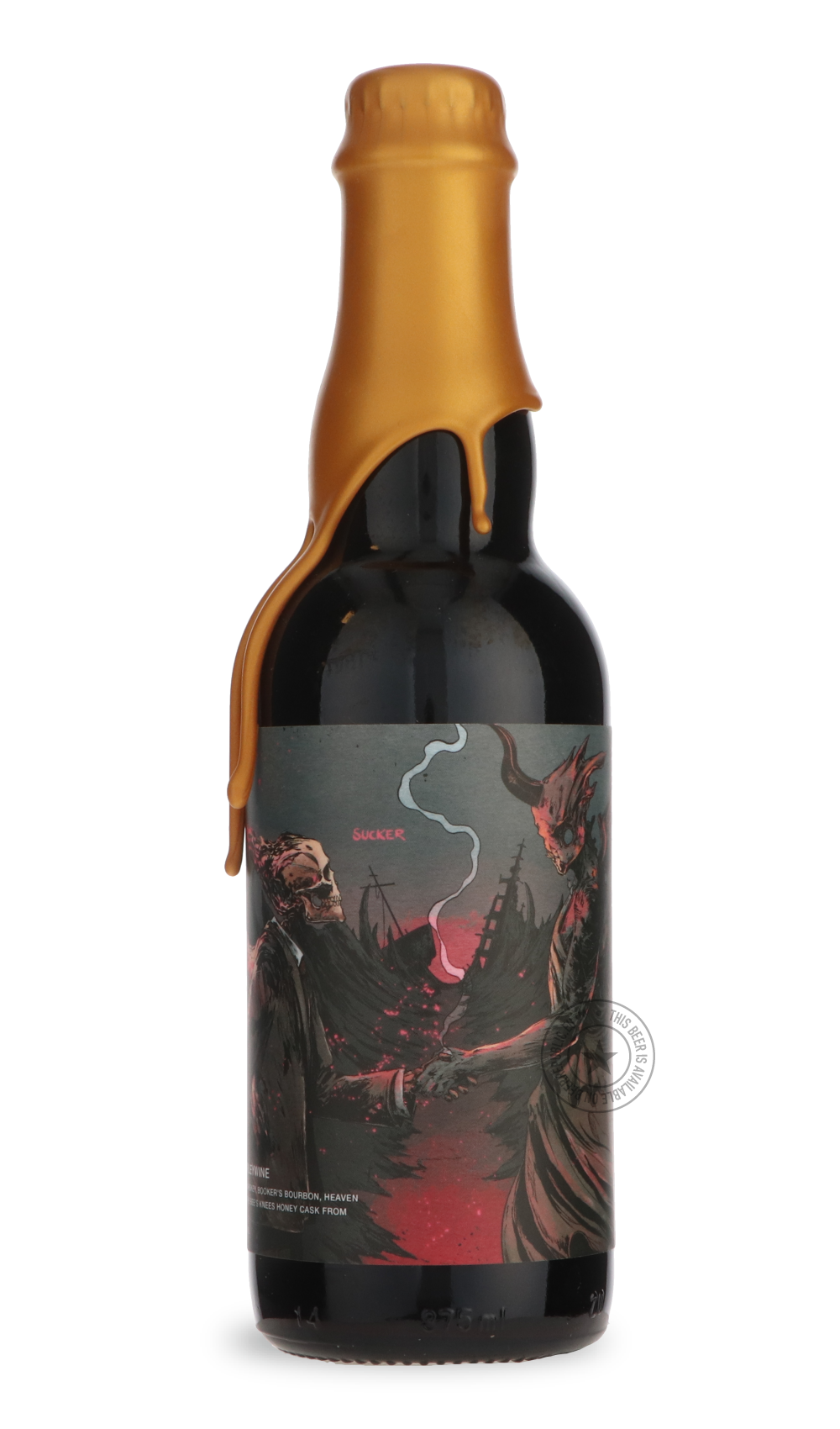 A Deal With the Devil Quadruple Oaked Batch #7 by Anchorage Brewing, beer label