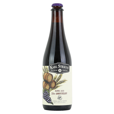 Karl Strauss 33rd Anniversary Baltic Porter by Karl Strauss Brewing Co, beer label