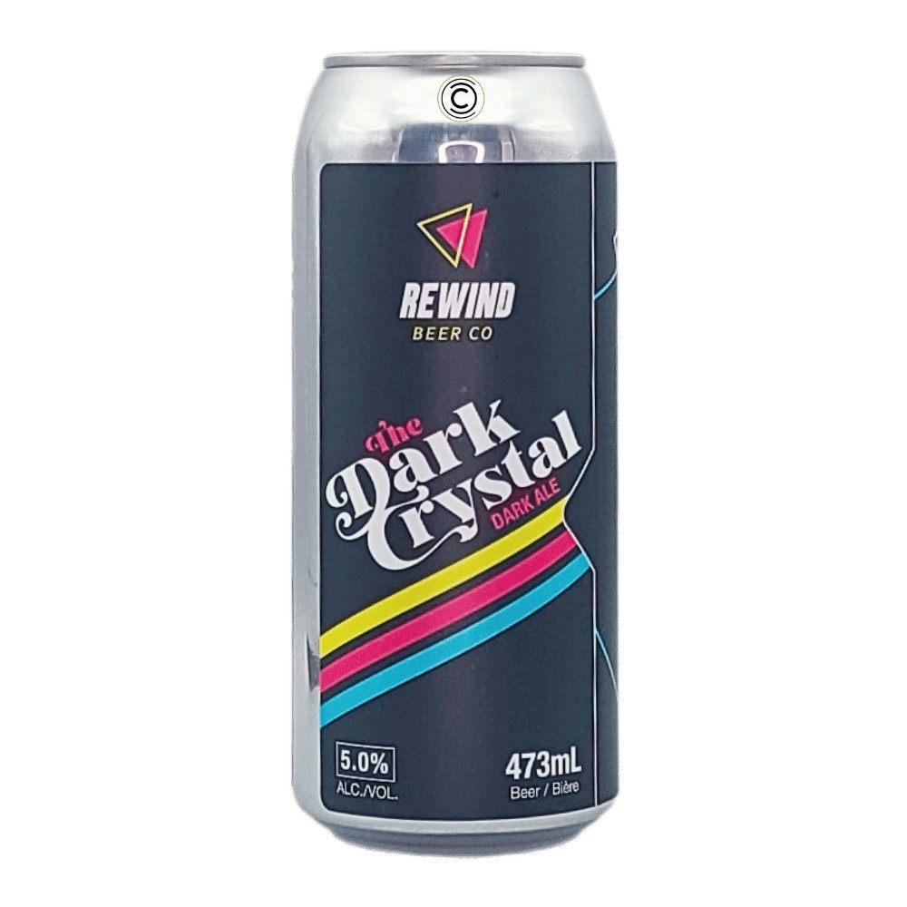 Dark Crystal Dark Ale by Rewind Beer Co., beer label