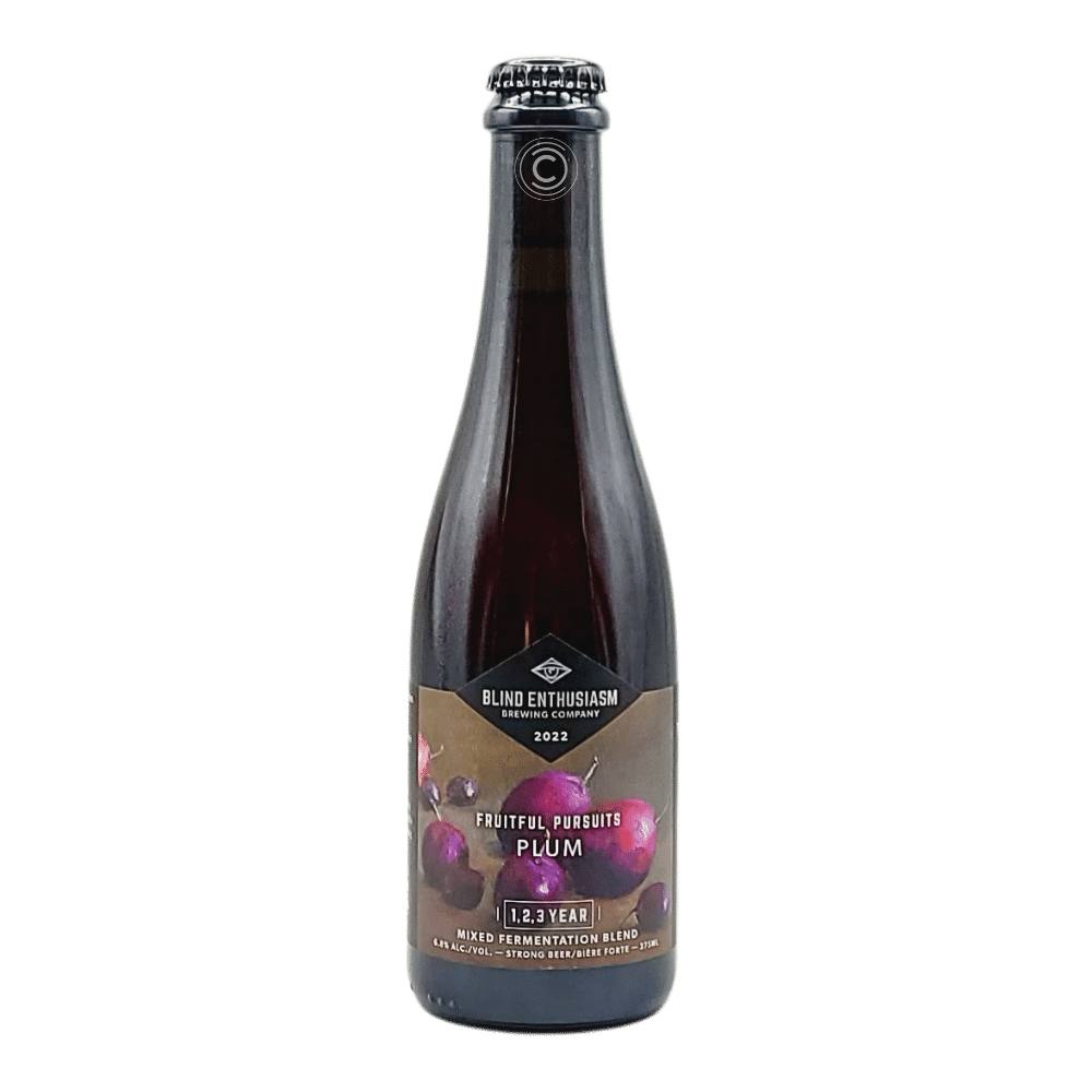 Fruitful Pursuits Plum by Blind Enthusiasm Brewing Company, beer label