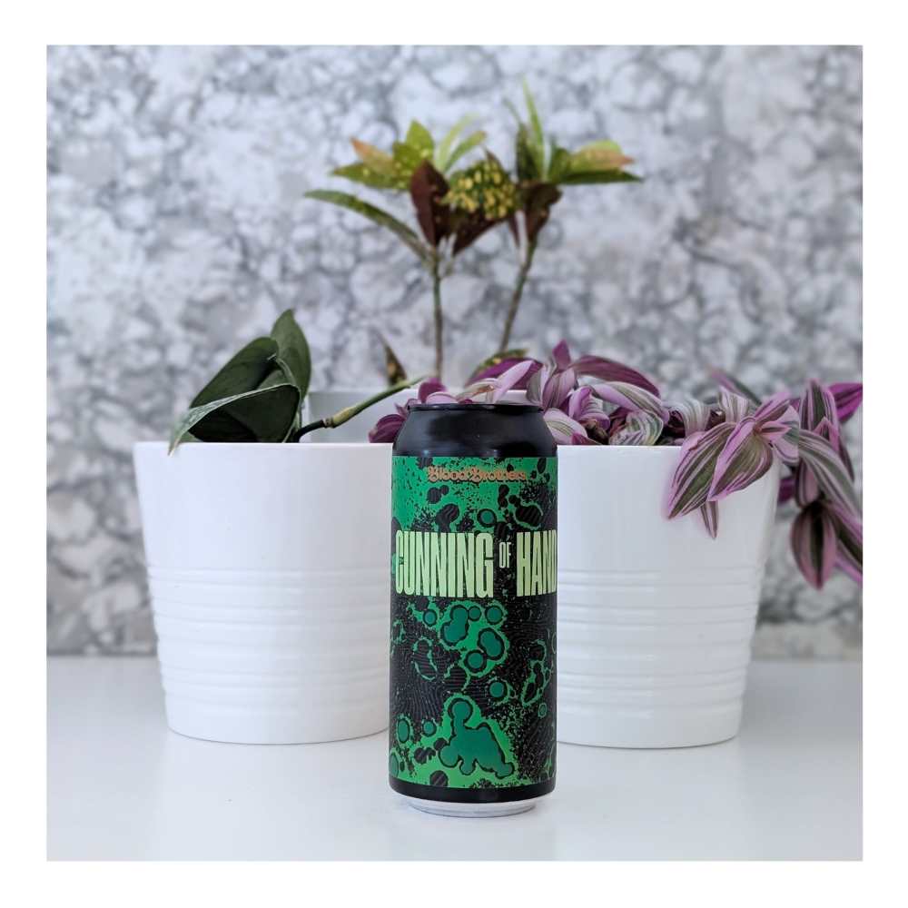 Cunning of Hand 15 Hazy IPA by Blood Brothers Brewing, beer label