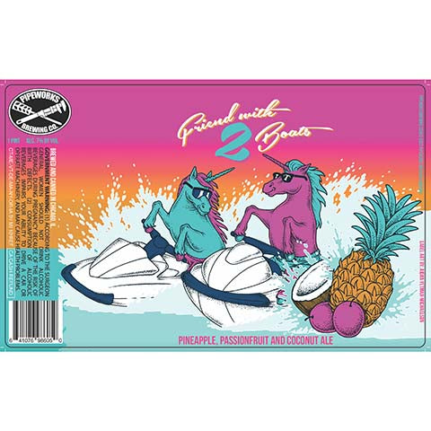 Pipeworks Friend with 2 Boats by Pipeworks Brewing Co, beer label