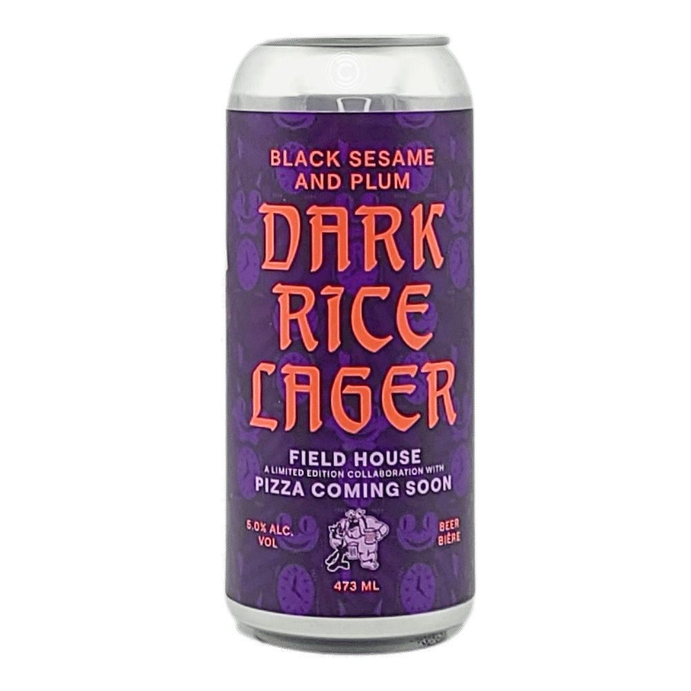 Co. Black Sesame Plum Dark Lager by Field House Brewing Co., beer label