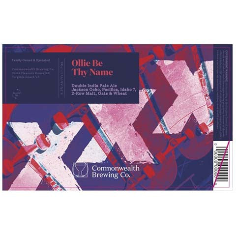 Commonwealth Ollie Be Thy Name DIPA by Commonwealth Brewing Co., beer label