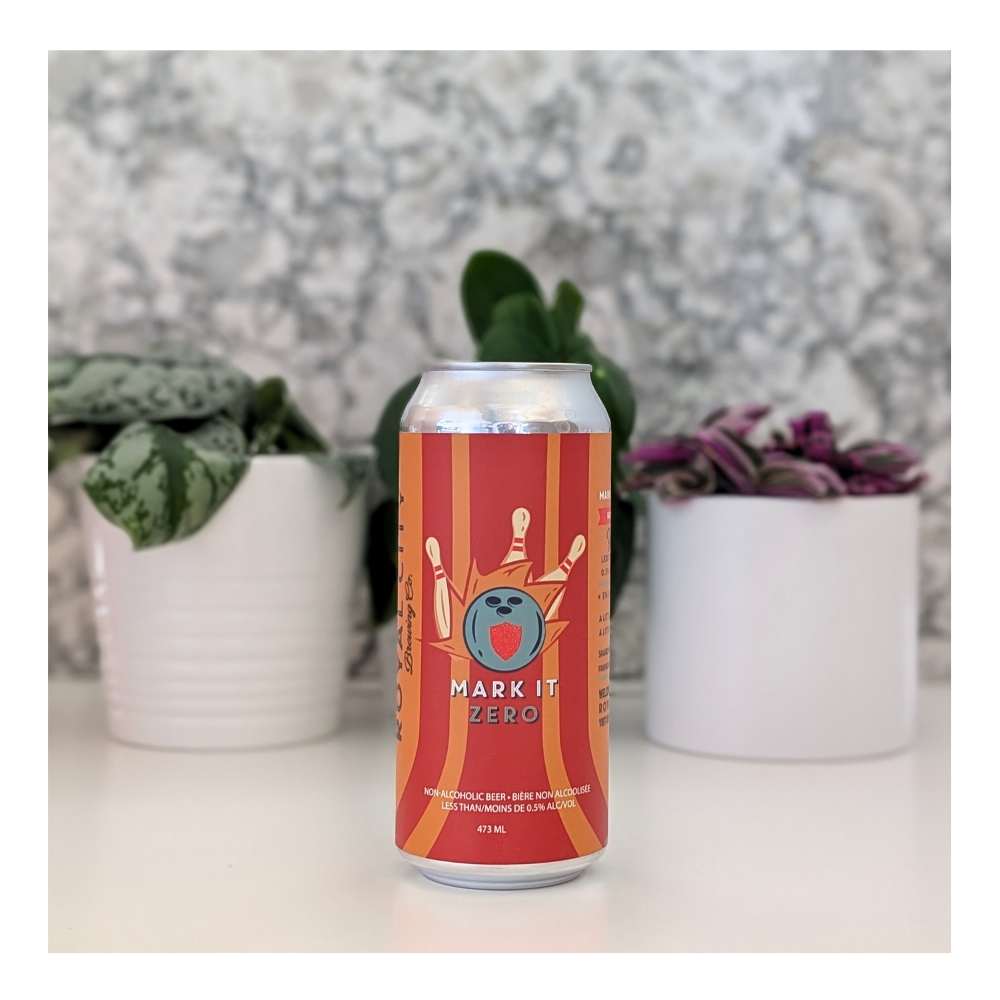 Mark It Zero Non-Alcoholic Pale Ale by Royal City Brewing Co., beer label