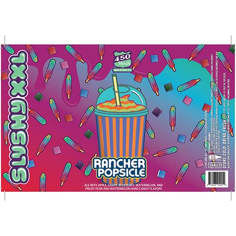 450 North Rancher Popsicle Sour Ale by 450 North Brewing Company, beer label