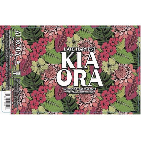 Aurora Kia Ora IPA (Late Harvest) by Aurora Brewing Co., beer label