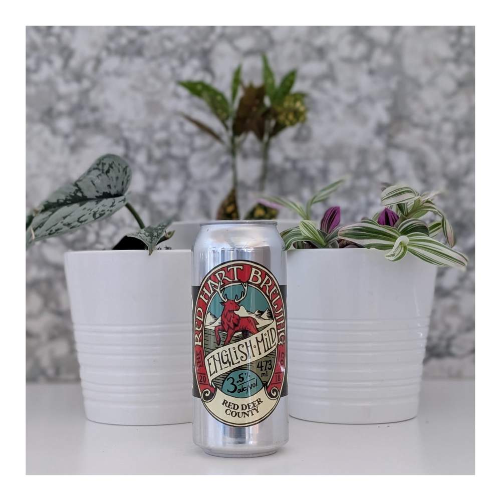 English Mild Brown Ale by Red Hart Brewing, beer label