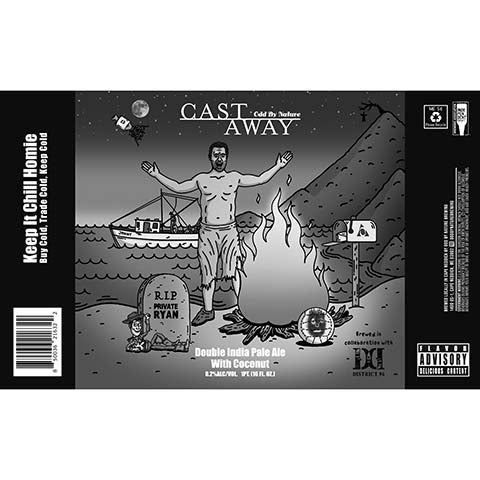 Odd By Nature Cast Away DIPA by Odd By Nature Brewing, beer label