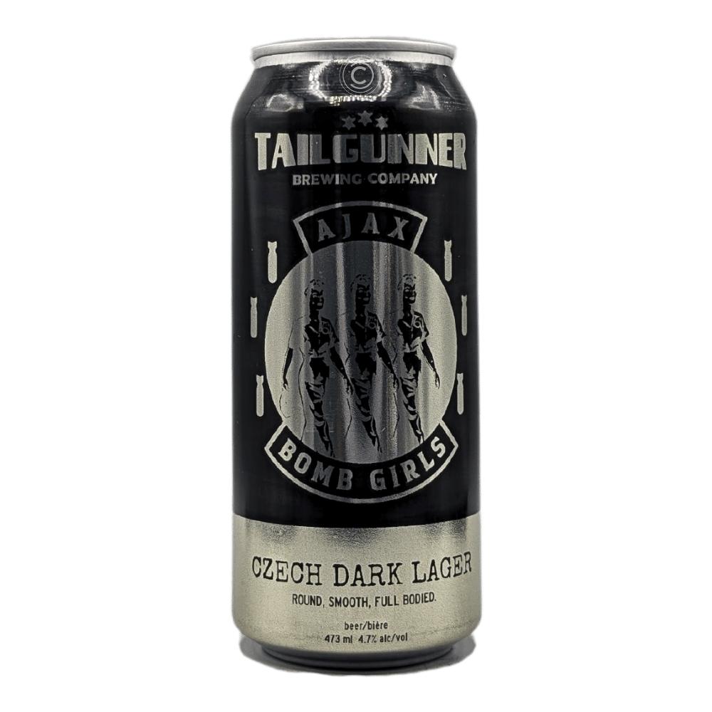 Ajax Bomb Girls Dark Lager by Tailgunner Brewing Company, beer label