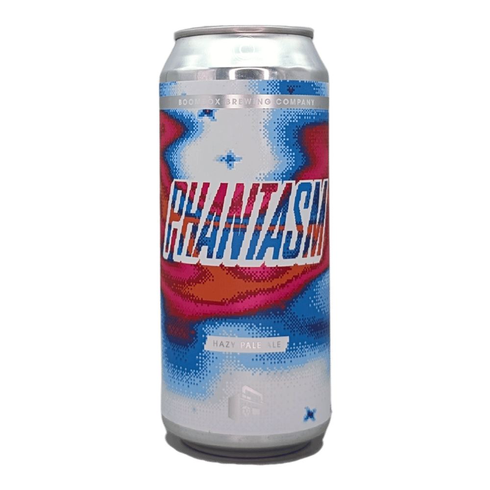 Phantasm Hazy Pale Ale by Boombox Brewing Company, beer label