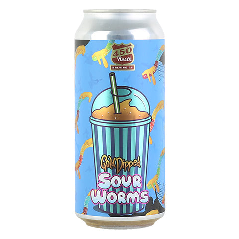 450 North Gold Dipped Sour Worms Sour Ale by 450 North Brewing Company, beer label