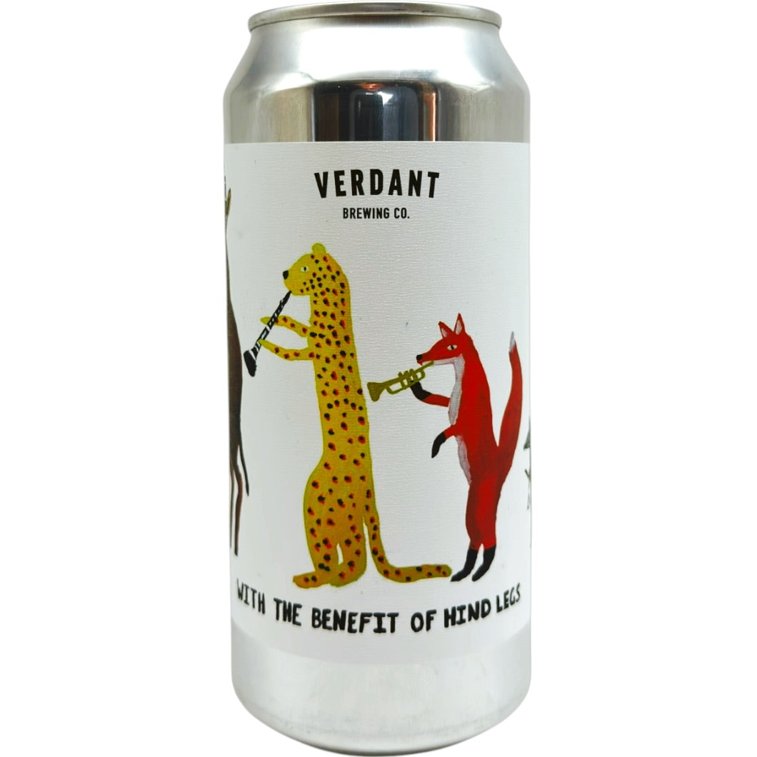 Verdant With The Benefit Of Hind Legs by Verdant Brewing Co, beer label