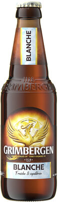 Grimbergen Blanche by Alken-Maes, beer label
