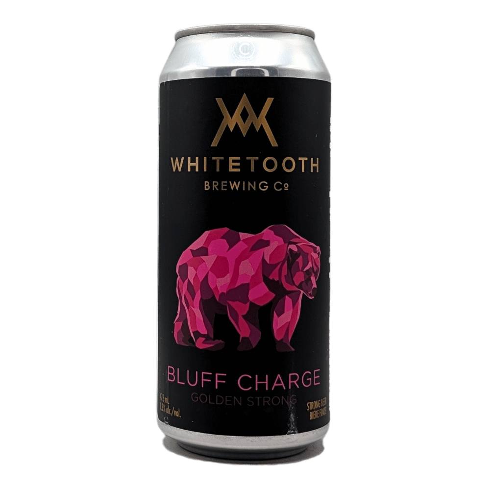 Bluff Charge Golden Strong by Whitetooth Brewing Co., beer label