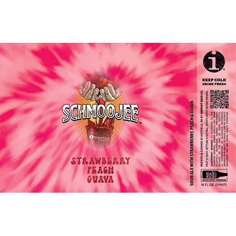 Imprint Beer Schmoojee Strawberry Peach Guava Sour Ale by Imprint Beer Company, beer label