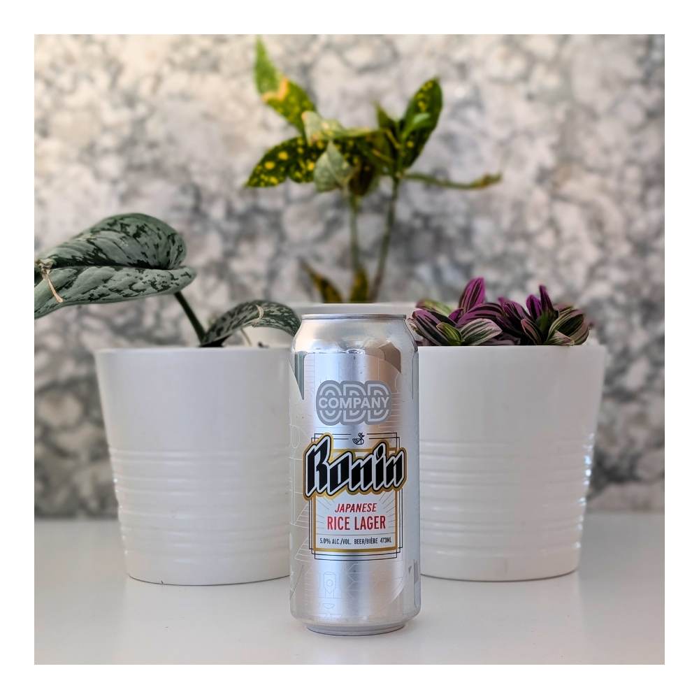 Ronin Japanese Rice Lager by Odd Company Brewing, beer label