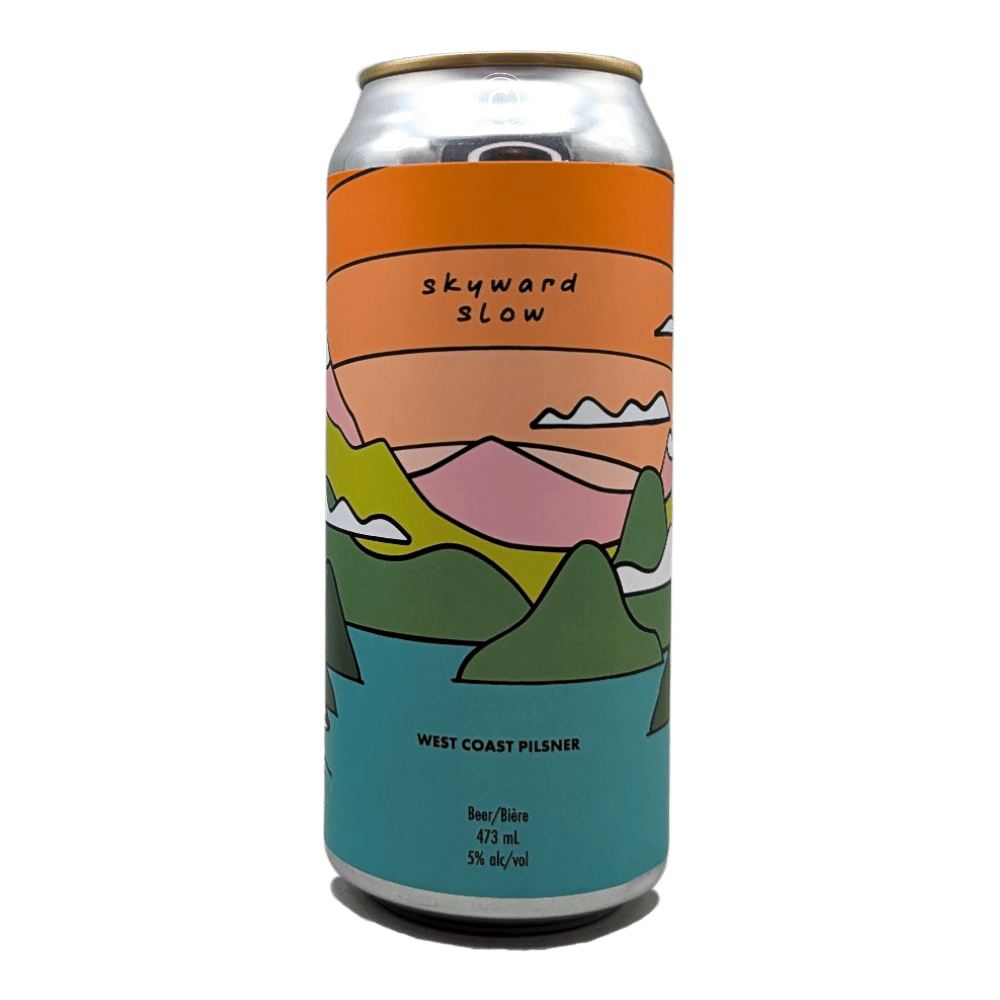 Skyward Slow West Coast Pilsner by Cabin Brewing Company, beer label