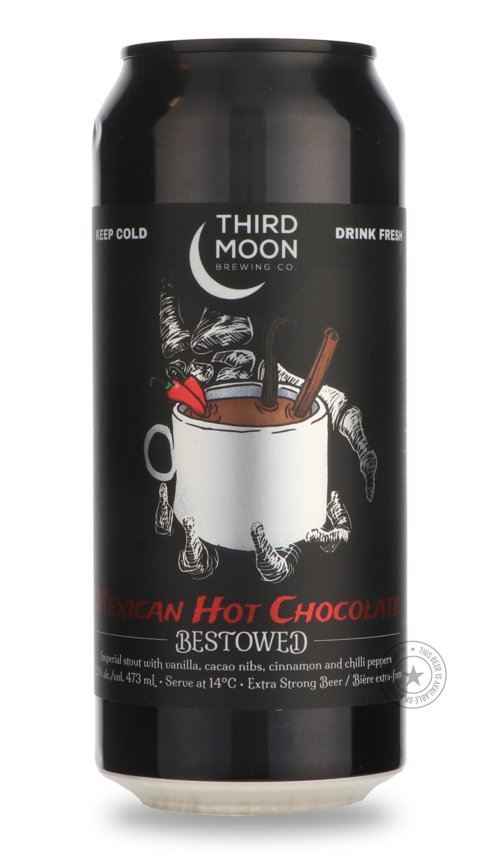 Bestowed - Mexican Hot Chocolate by Third Moon, beer label